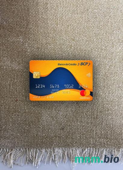 Peru Banco de Credito del Peru (BCP) bank wygląd zdjęcia mastercard skan PSD + zdjęcie